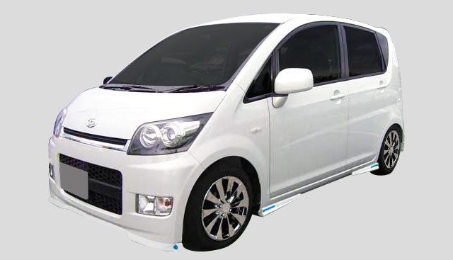 L175ムーヴカスタム　社外リップスポイラー Amazon | EUROU ムーブカスタム L175S/L185S 前期 フロント